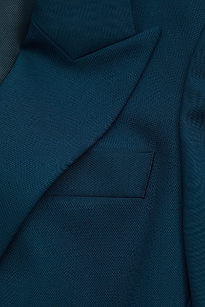 Petite Tailored Single Breasted Suit Blazer in Teal