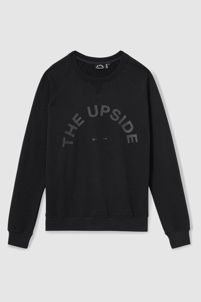 The Upside Organic-Cotton Logo Sweatshirt in Black