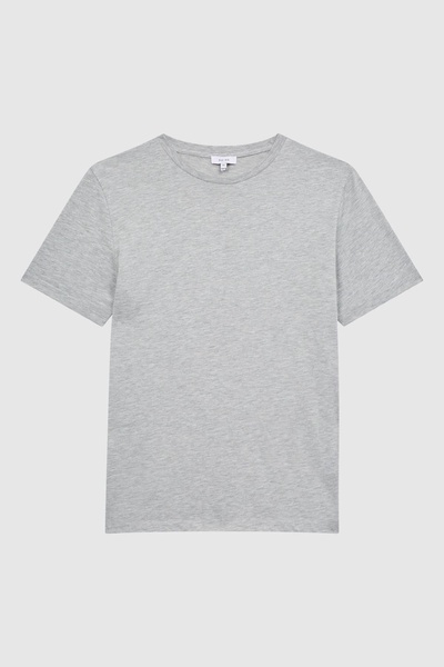 Crew Neck T-shirt in Grey Marl