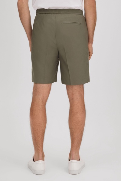 Relaxed Drawstring Shorts in Sage