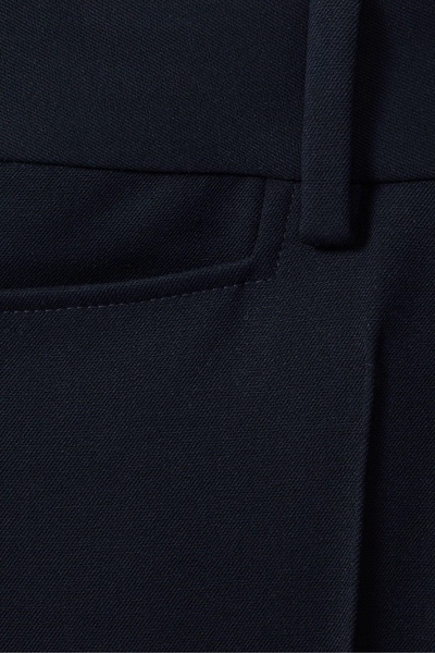 Flared Suit Trousers in Navy