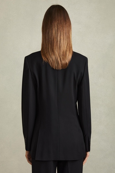 Tansey Black Fluid Single Breasted Blazer