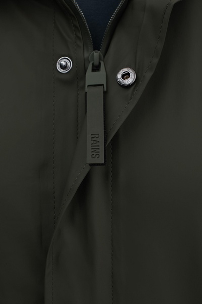 Rains Fishtail Parka in Dark Green