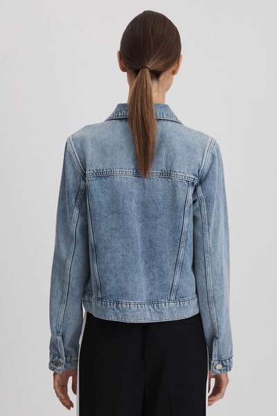 Denim Jacket in Mid Blue