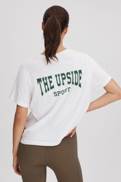 The Upside Cotton Crew Neck T-Shirt in White