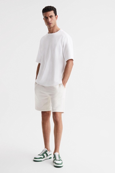 Oversized Garment Dye T-Shirt in White