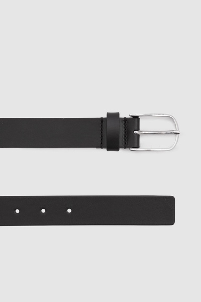 Carrie Black Leather Belt