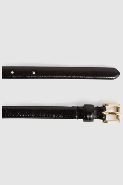 Leather Waist Belt in Black