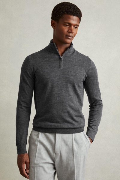 Pack of Two Merino Wool Jumpers in Derby Grey Marl