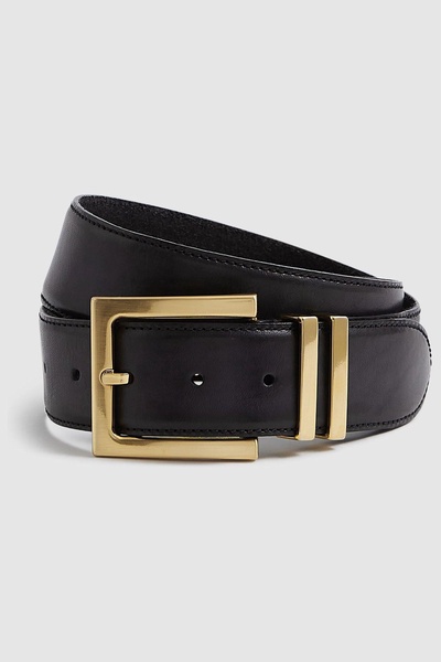 Leather Belt in Black