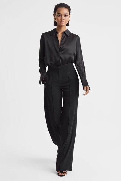 Petite Pull On Trousers in Black