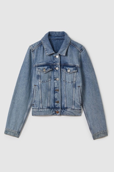 Denim Jacket in Mid Blue