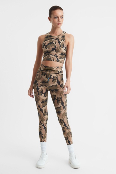 The Upside Camouflage Cropped Tank Top in Camo