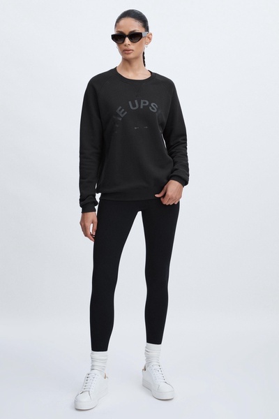 The Upside Organic-Cotton Logo Sweatshirt in Black