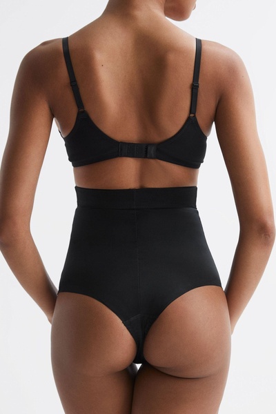 Spanx Shapewear High-Waisted Thong in Black