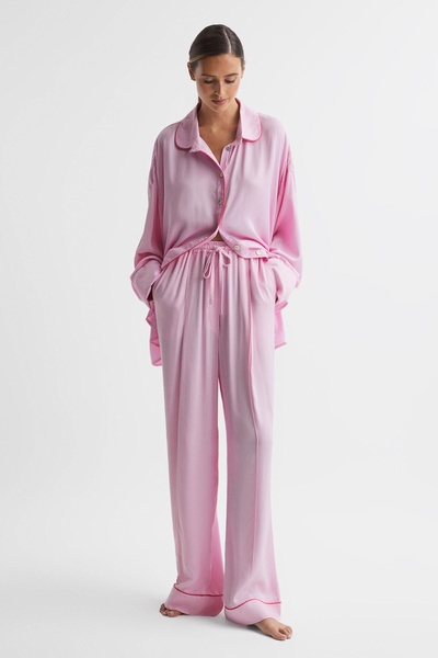 Sleeper Relaxed Drawstring Trousers in Bubblegum