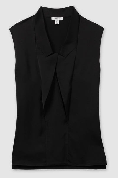 Relaxed Tux Top in Black