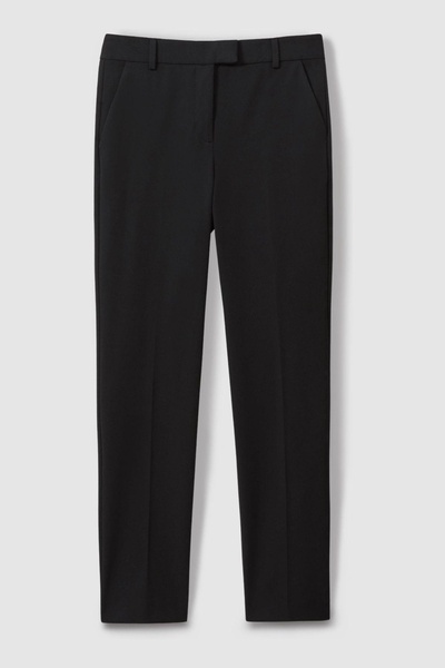 Slim Fit Tailored Trousers in Black