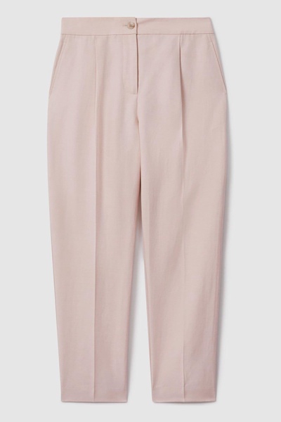 Tapered Suit Trousers with TENCEL™ Fibers in Pink