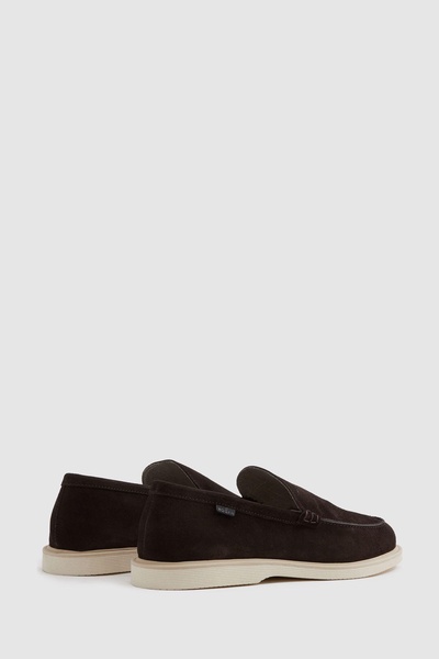 Hogan Suede Slip-Ons Loafers in Brown