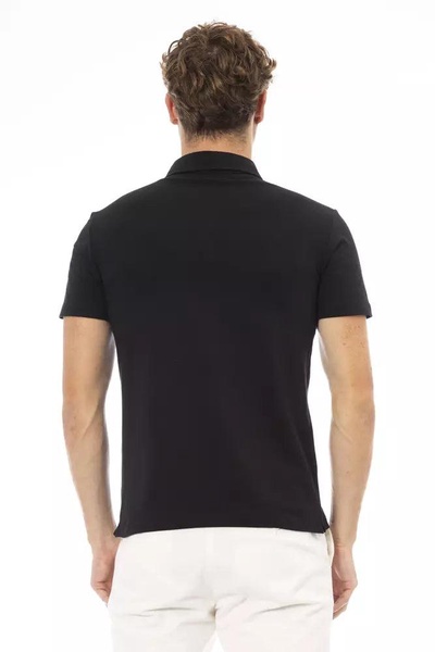 Baldinini trend Black Cotton Polo Shirt