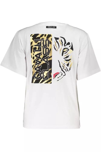 Cavalli Class White Cotton Tops & T-Shirt