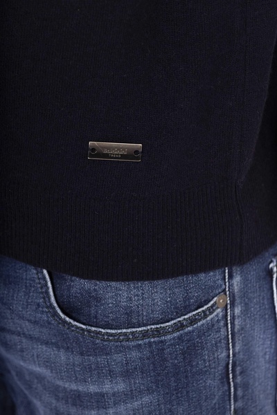 Baldinini Trend Blue Wool Sweater