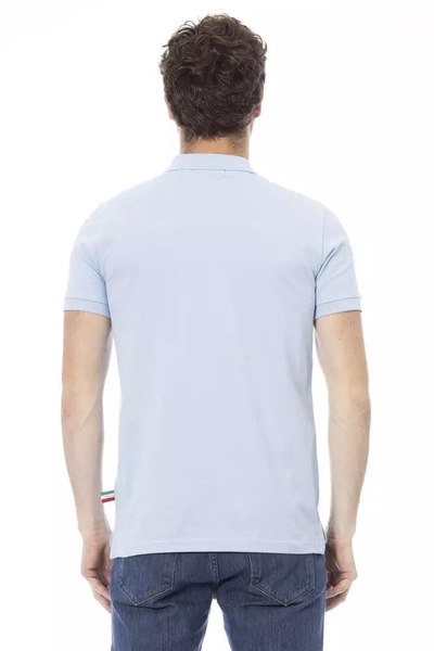 Baldinini Trend Light-blue Cotton Polo Shirt