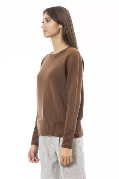 Alpha studio Brown Cashmere Sweater