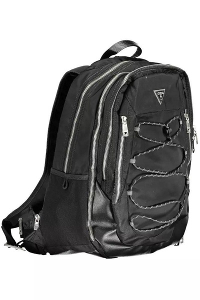 Guess Jeans Black Polyamide Backpack