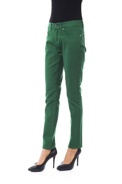 BYBLOS Green Cotton Jeans & Pant