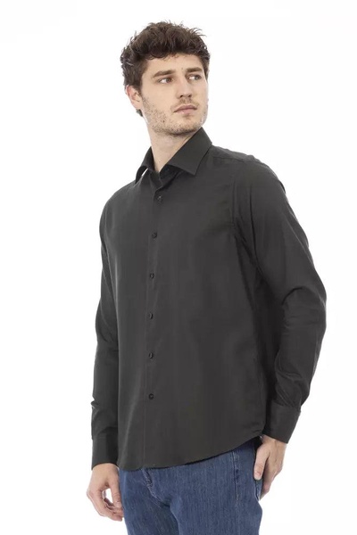 Baldinini Trend Green Cotton Shirt