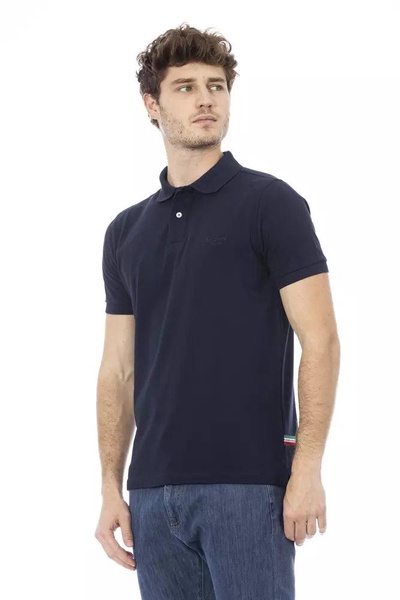 Baldinini Trend Blue Cotton Polo Shirt