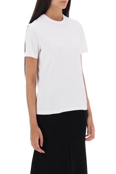 Tory Burch Regular T Shirt With Embroidered Logo