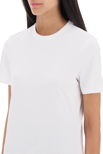 Tory Burch Regular T Shirt With Embroidered Logo