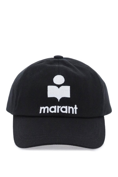 Black Baseball Cap with Contrasting Logo Embroidery in Cotton Woman