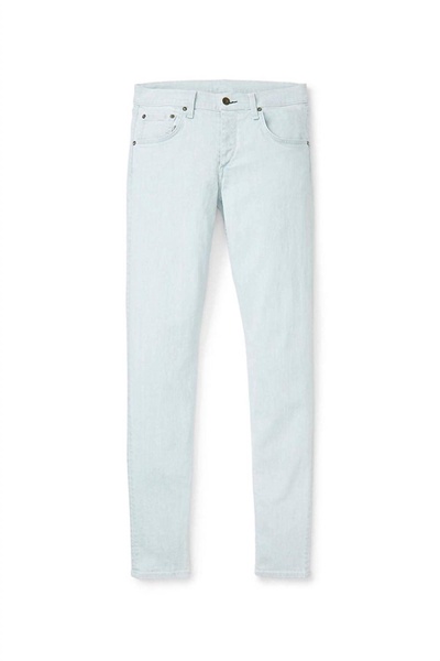 men standard issue 5 pocket style jeans in light blue