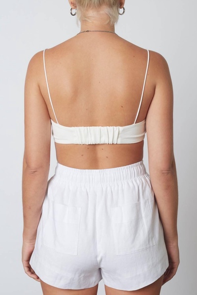 barely there bralette top in white