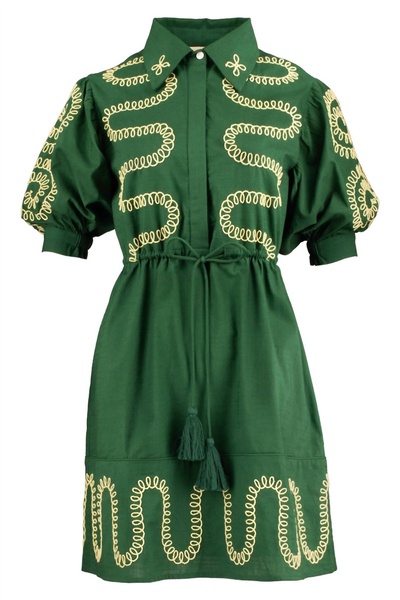 celia dress in kelly green