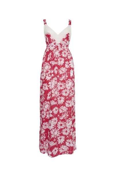 women's edith dress in strawberry daisies