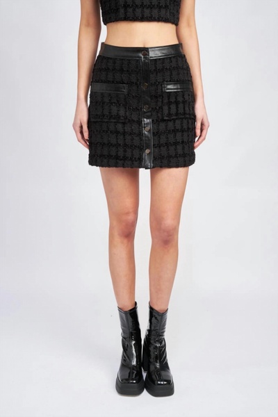 melbrooke mini skirt in black