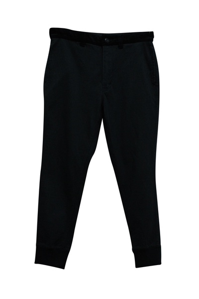 ankle pants in black cotton