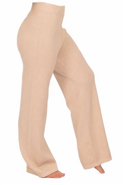 knit pant in beige