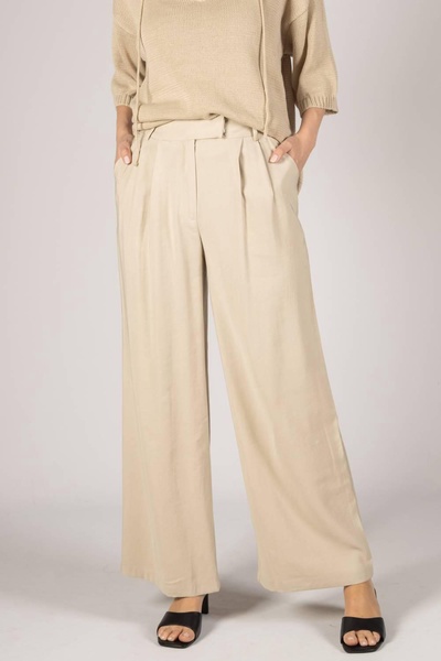 high waisted trouser in khaki