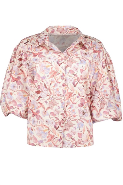 women's tyra puff sleeve top in fancy floral