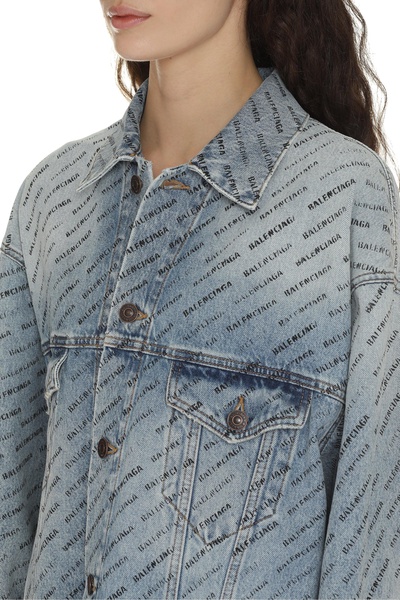 Balenciaga Printed Denim Jacket