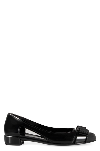 Ferragamo Vara Bow Jelly Ballet Flats