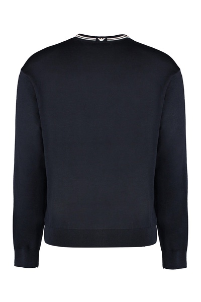 Emporio Armani Virgin Wool Crew-Neck Sweater