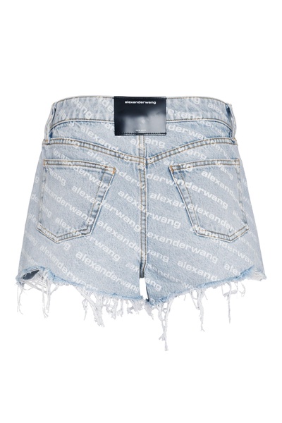 Alexander Wang Bite High-Rise Cut-Off Denim Shorts