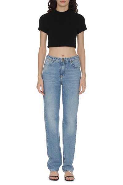 Roxanne 5-pocket Straight-leg Jeans